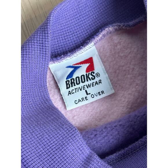 Brooks Running Vintage Pink Crewneck - Size L - NEW - Picture 7 of 8